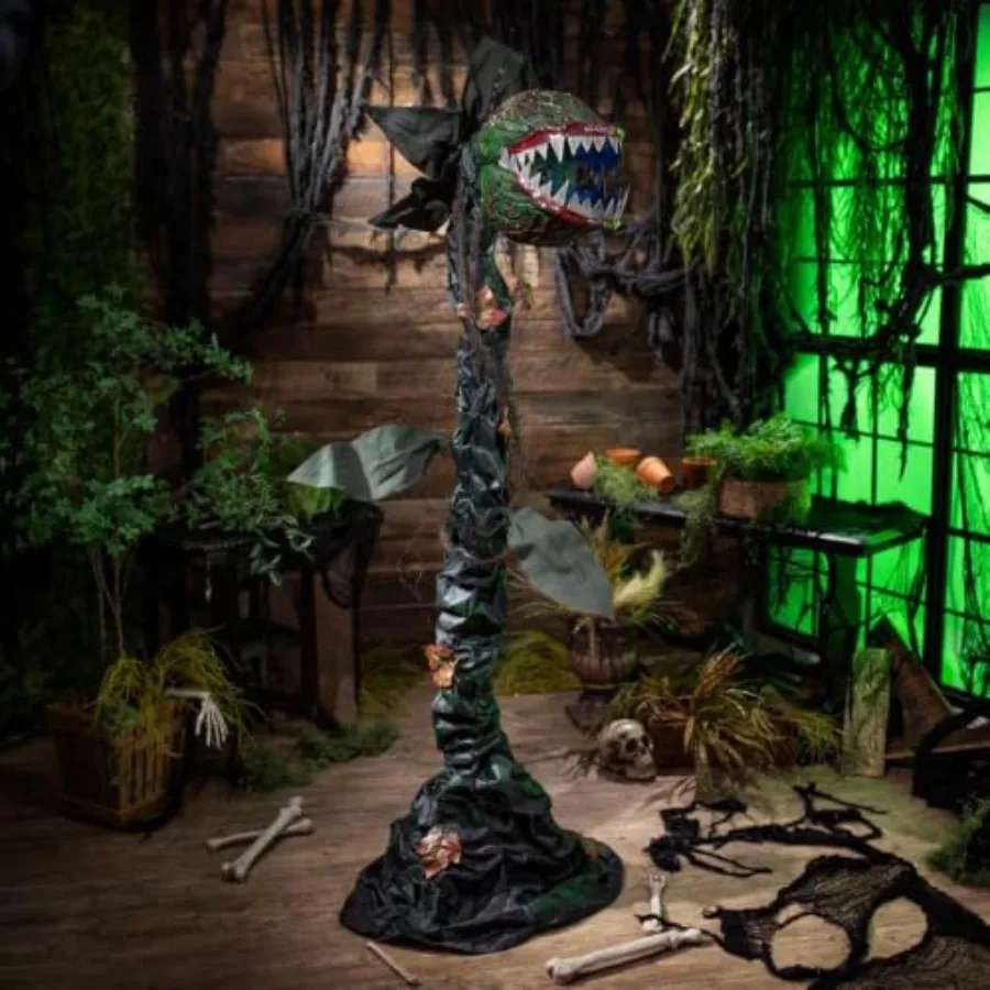 Lighting Decoration Stand - Halloween-Dekoration: Stehende Hexe mit animiertem, leuchtendem