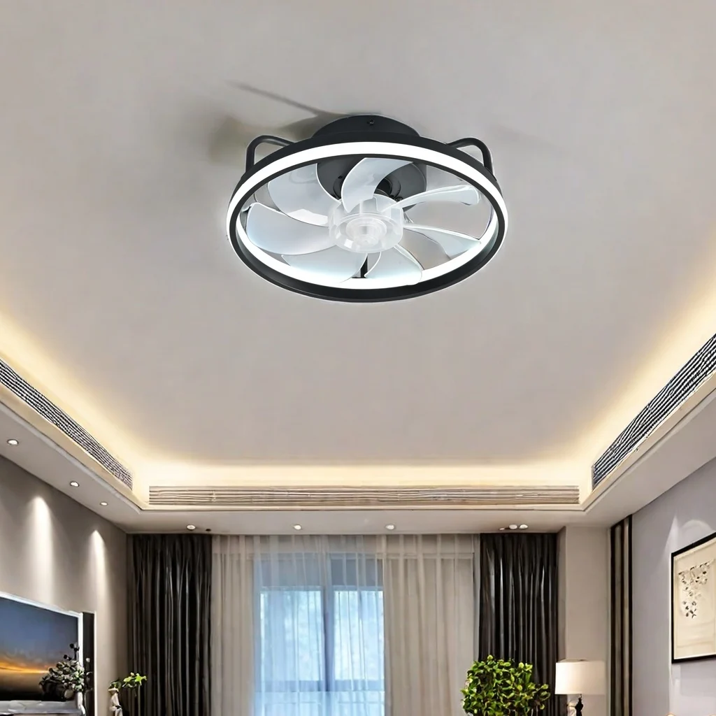 Decor Lighting Ceiling Fans - 2-in-1 moderner intelligenter Deckenventilator, Schlafzimmer-Deckenventilator mit