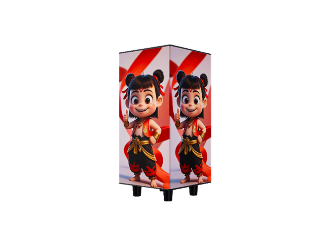 Lighting Decoration Stand - Signgic 4-seitige Mini-Säulen-LED-Leuchtbox, Tischplatte, stehende Werbedisplay