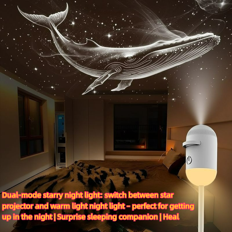 Decor Lighting Fixtures - 2-in-1 Mini Stimmungslicht Sternenprojektor Nachtlampe mit