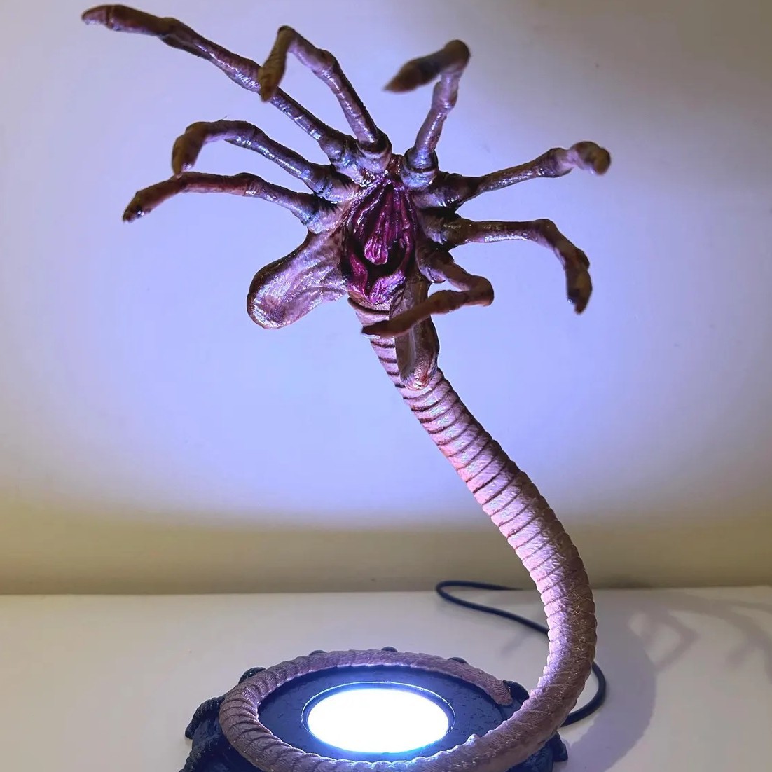 Lighting Decoration For Home - Alien Facehugger Lampe Nachtlicht, Blinkende Halloween-Kürbis-Dekoration