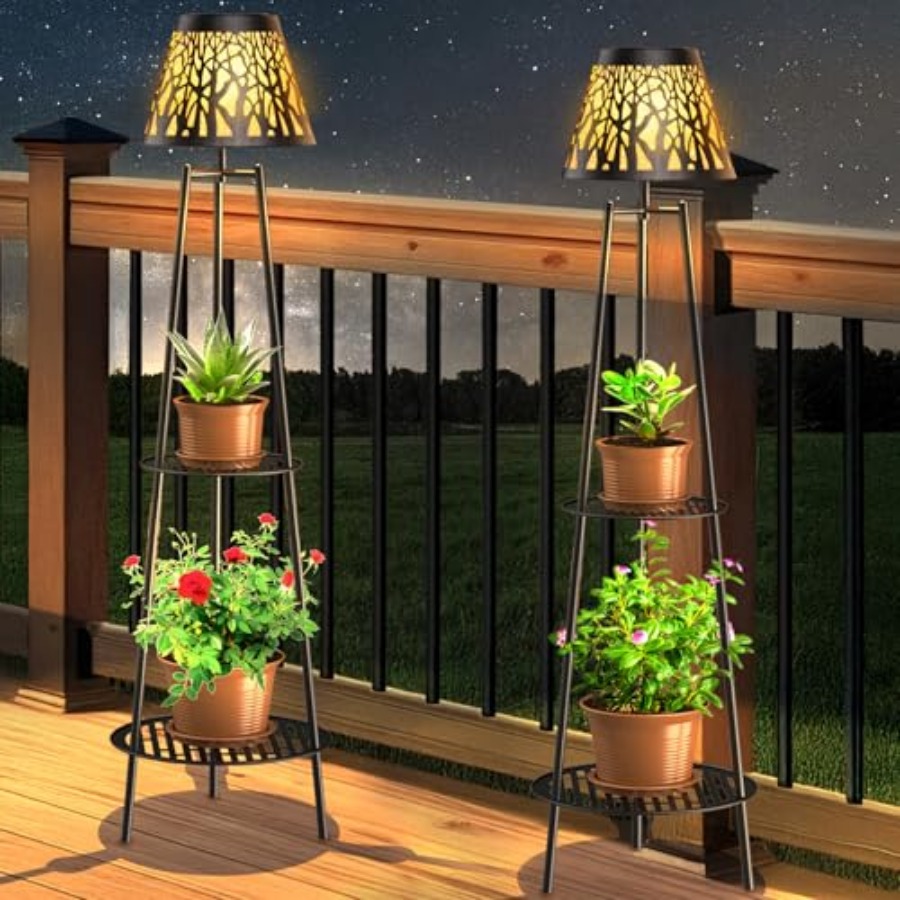 Decor Lighting Pack - 2er-Pack Solar-Bodenleuchte für den Außenbereich mit