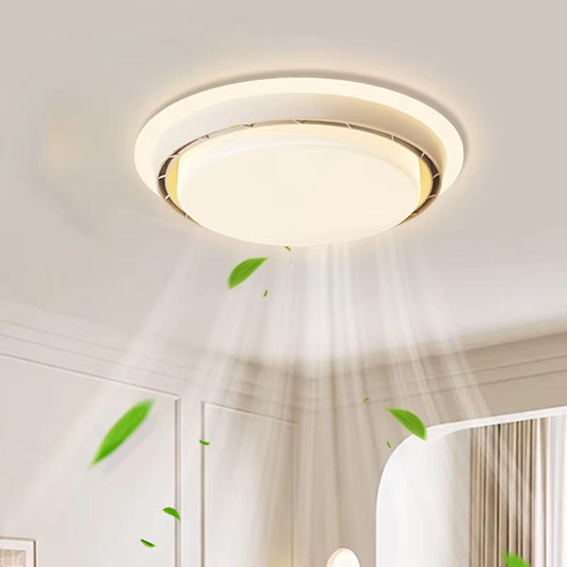 Decor Lighting Ceiling Fans - LED-Ventilatorleuchte ohne Rotorblätter, Walnussfarbe, weiß, für