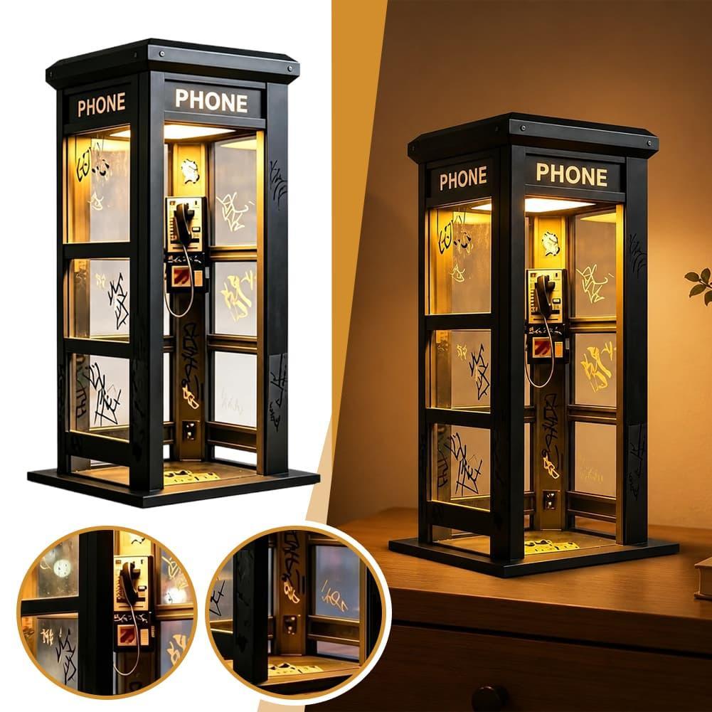 Lighting Decoration For Home - Vintage Londoner Telefonzellen-Tischlampe, Retro-Telefonzellen-Nachtlicht, dekorative Schreibtischlampe