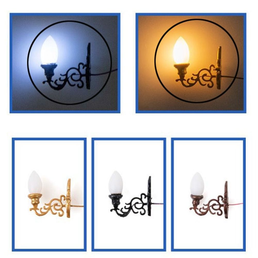 Neue 1,7*2 cm Puppenhaus Wand  – Lighting Metal Wall Decor Bewertung und Preis
