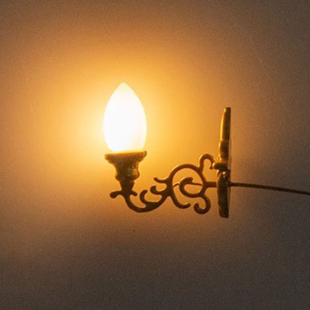 Neue 1,7*2 cm Puppenhaus Wand  – Lighting Metal Wall Decor Bewertung und Preis
