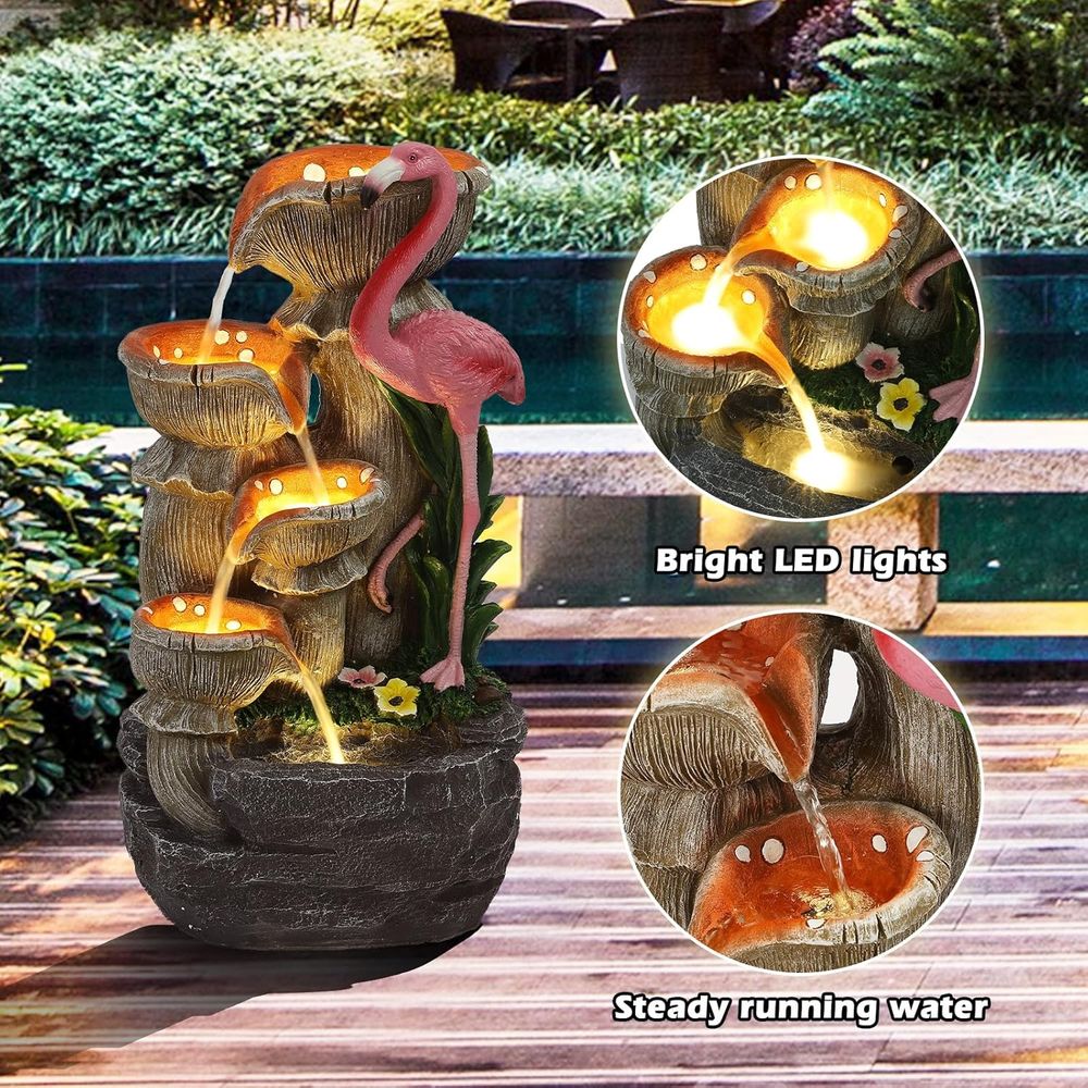 5-stufiger Gartenwasserfall mi – Lighting Decoration Stand Bewertung und Preis