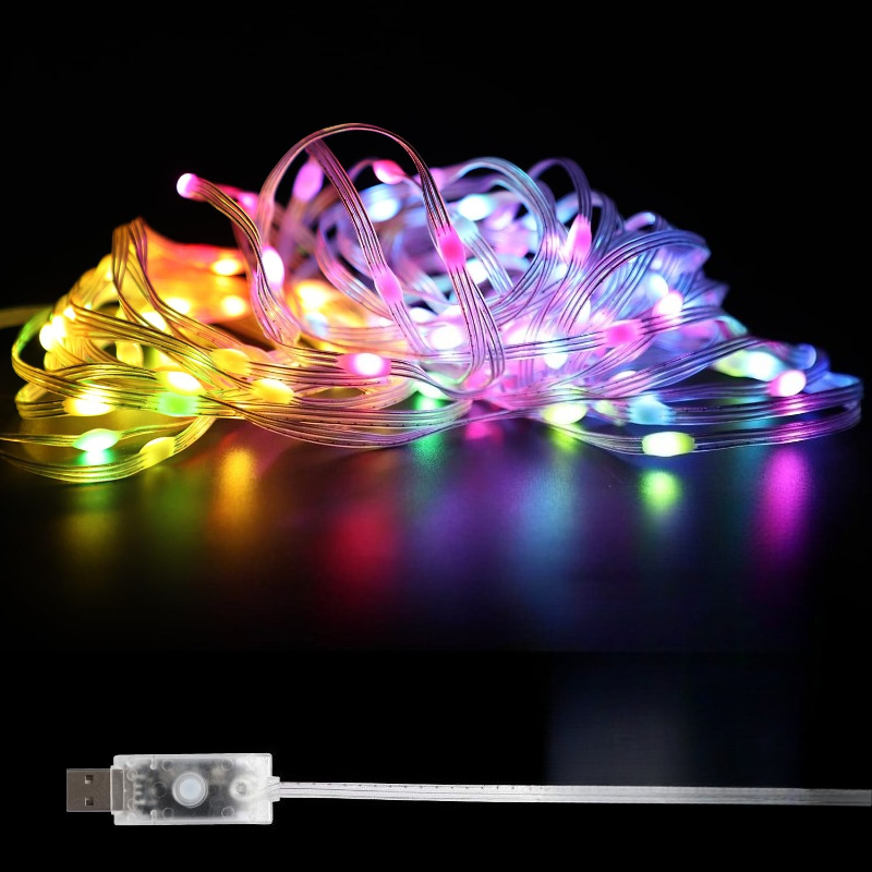5/10M RGBIC USB LED-Lichterket – Lighting Christmas Decor Bewertung und Preis