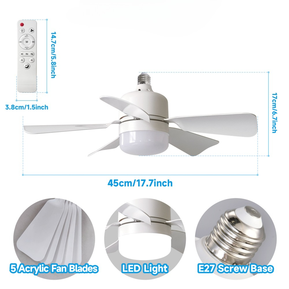 1/2 Stück LED-Deckenventilator – Decor Lighting Ceiling Fans Bewertung und Preis