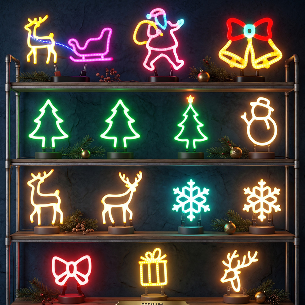 Weihnachtsdekoration LED-Neons – Lighting Christmas Decor Bewertung und Preis