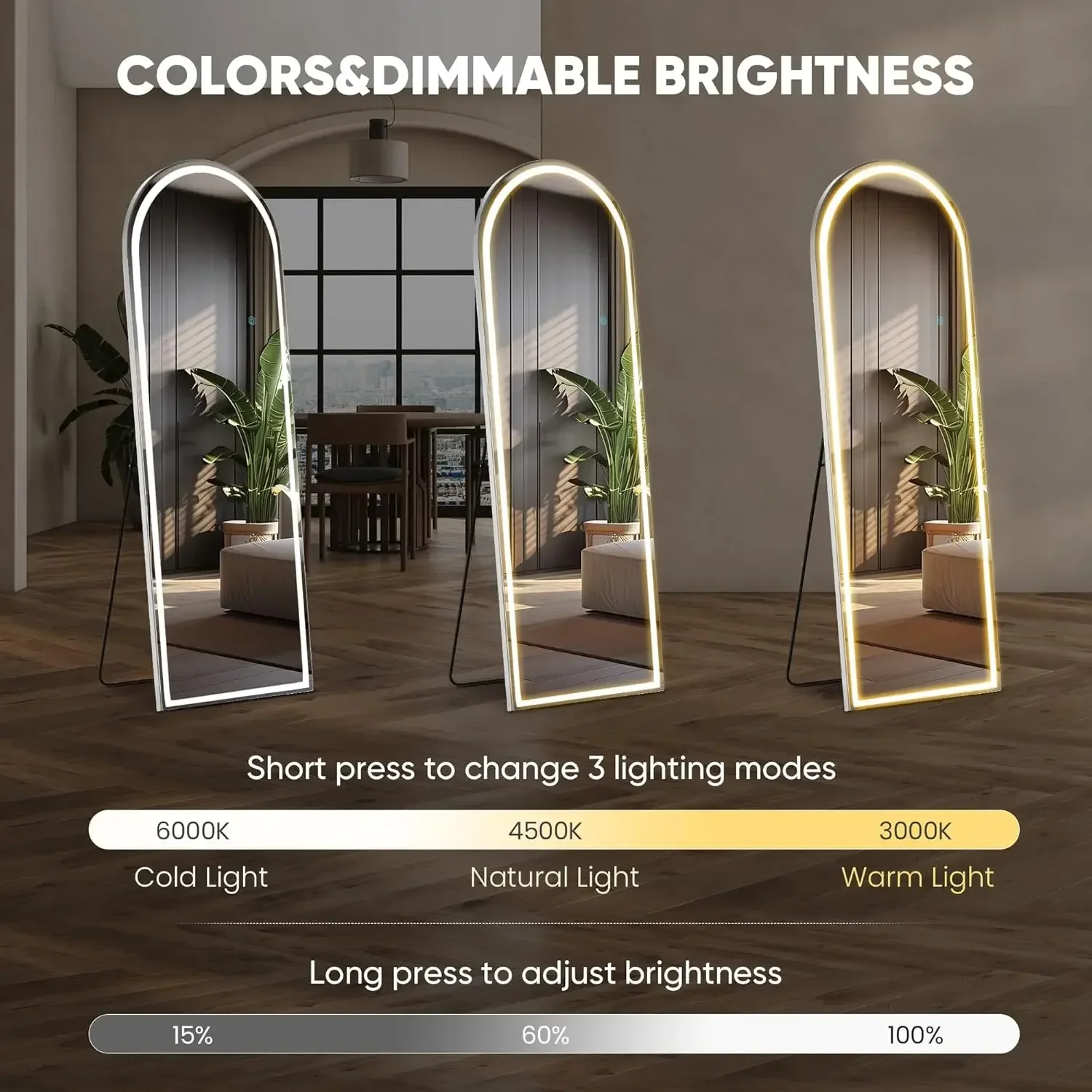 Ganzkörper-Wandspiegel mit LED – Lighting Decoration Stand Bewertung und Preis