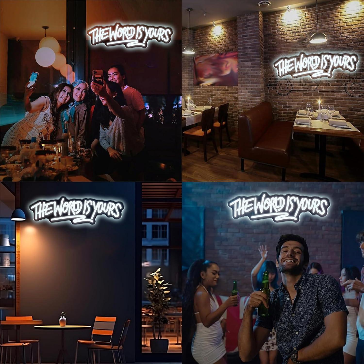 „The World is Yours“ Neonschil – Wall Decor Lighting Bewertung und Preis