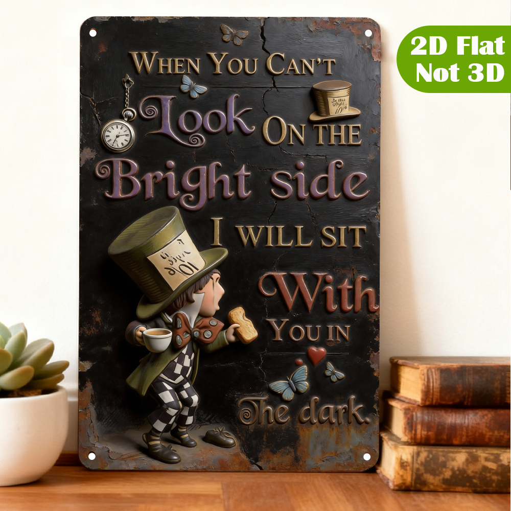 Metallplakette mit Zitat von M – Lighting Metal Wall Decor Bewertung und Preis