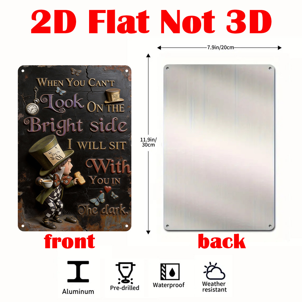 Metallplakette mit Zitat von M – Lighting Metal Wall Decor Bewertung und Preis
